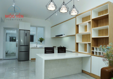 KỆ TRANG TRÍ KẾT HỢP TỦ BẾP