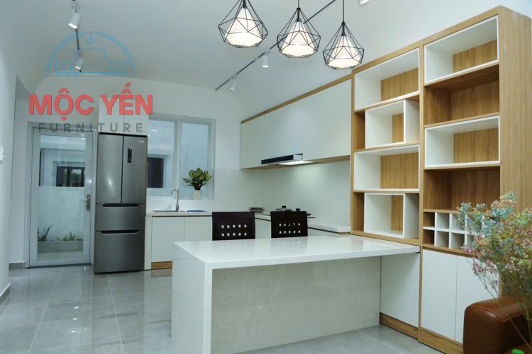 KỆ TRANG TRÍ KẾT HỢP TỦ BẾP