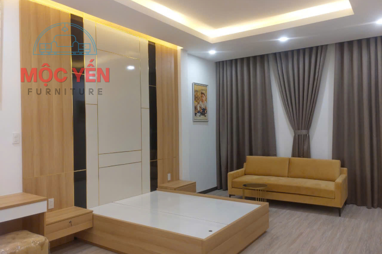 GIƯỜNG KẾT HỢP TỦ ÂM TƯỜNG